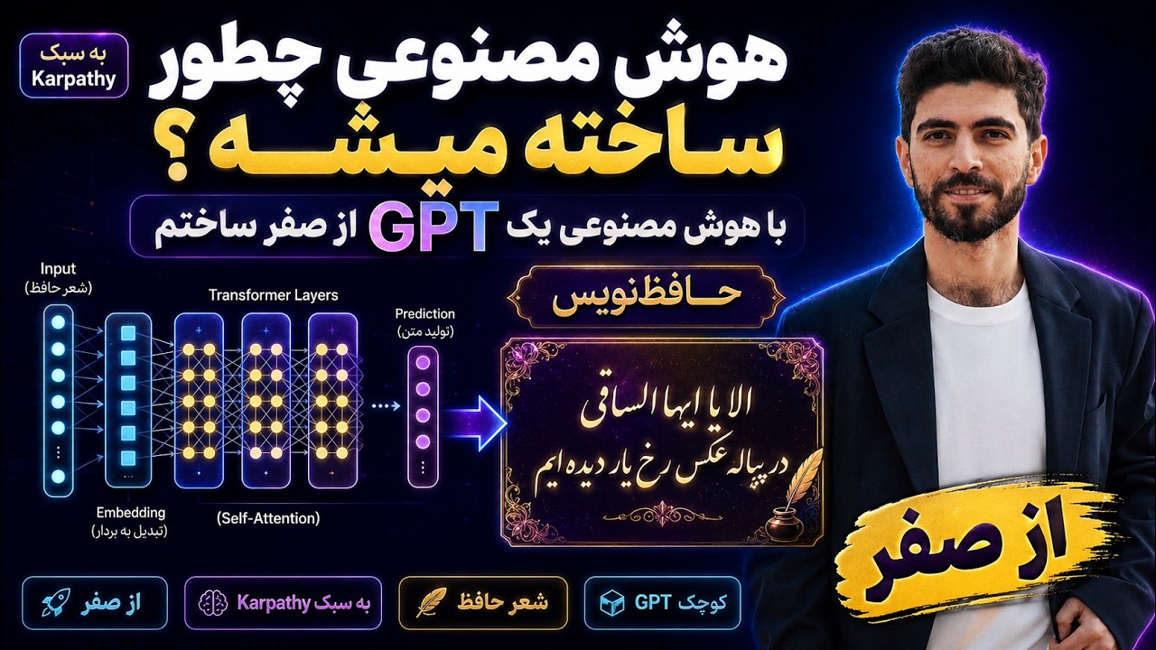 هوش مصنوعی چطور ساخته میشه؟ با هوش مصنوعی یه AI ساختم که شعر حافظ می‌گه